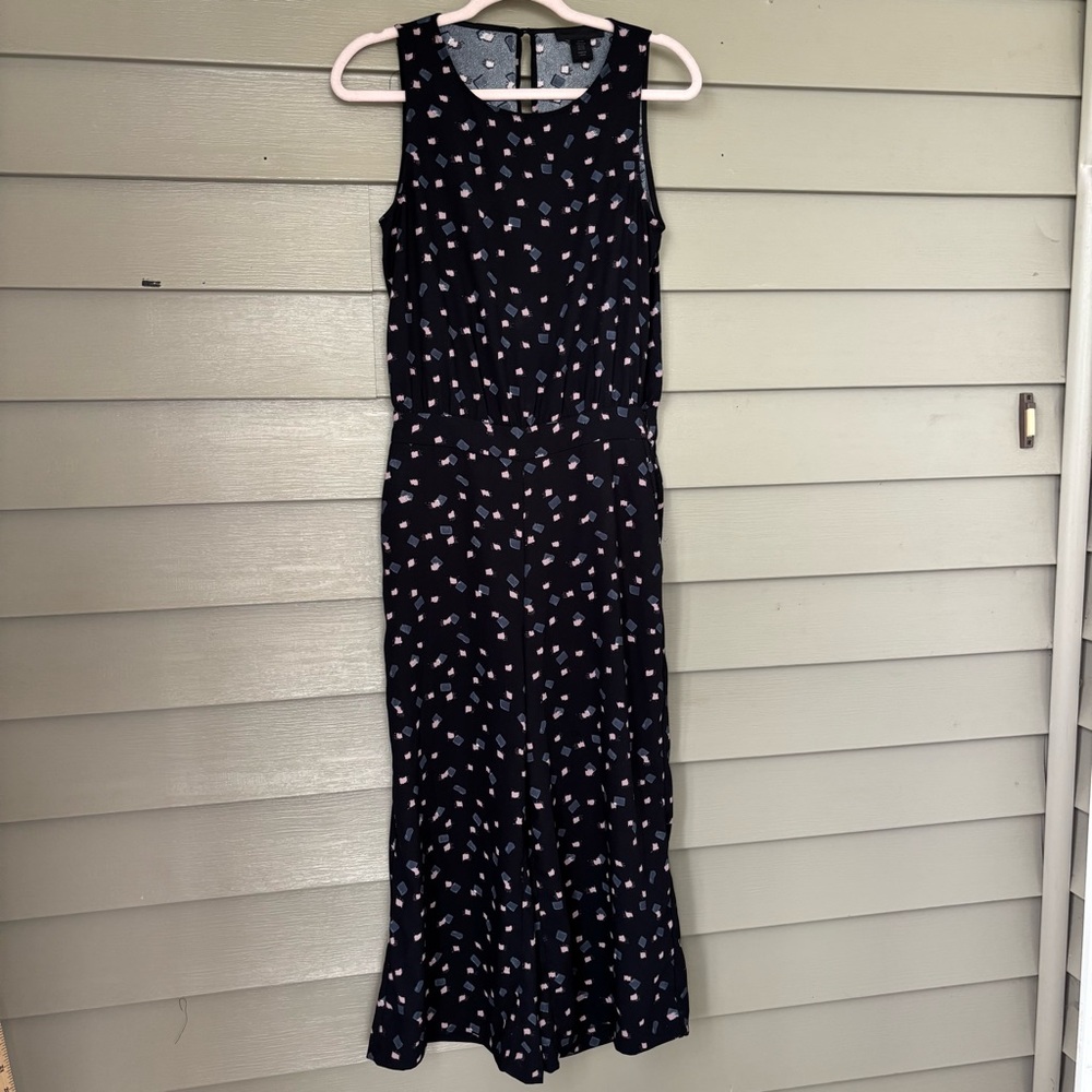 Maison Cinqcent Midnight Blue Patterned Jumpsuit